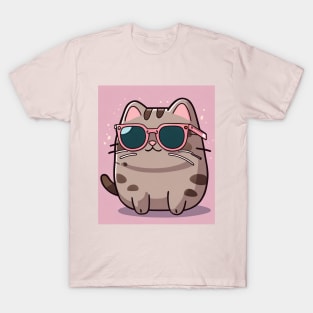 Cute pusheen chilling T-Shirt